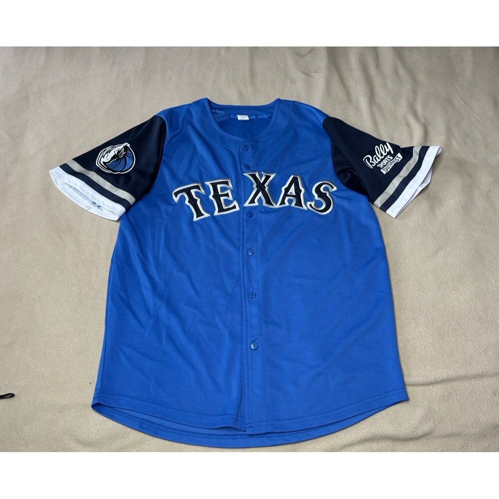Texas Rangers Dallas Mavericks Theme Night Nathan Eovaldi #17 Jersey Size M Blue